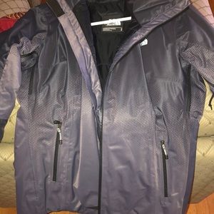 Grey North Face Insulated Jacket